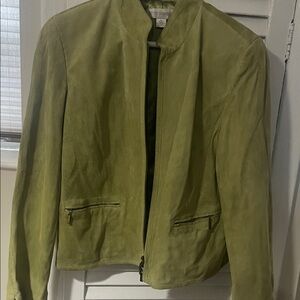 Light Green suede  Jacket